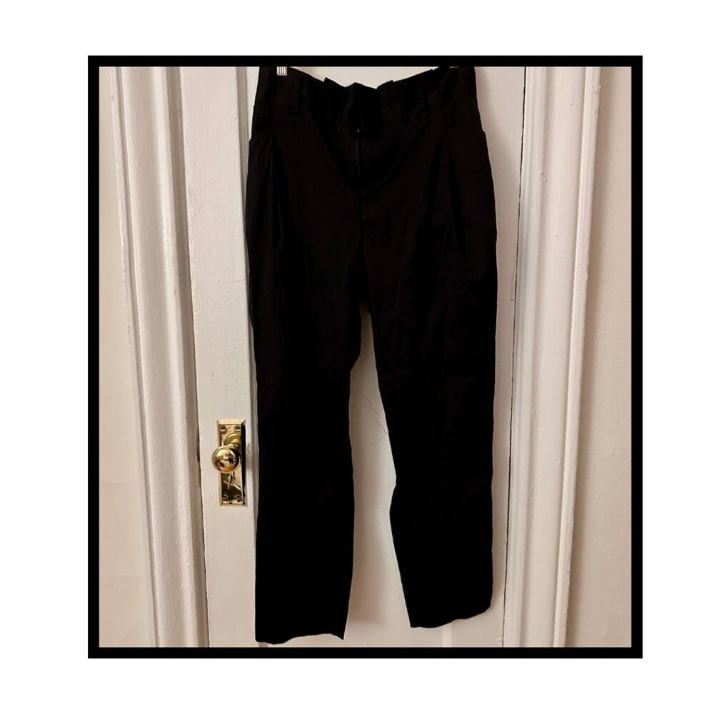 ELOQUII PAPER BAG WAIST BLACK DRESS PANTS IN SIZE 14